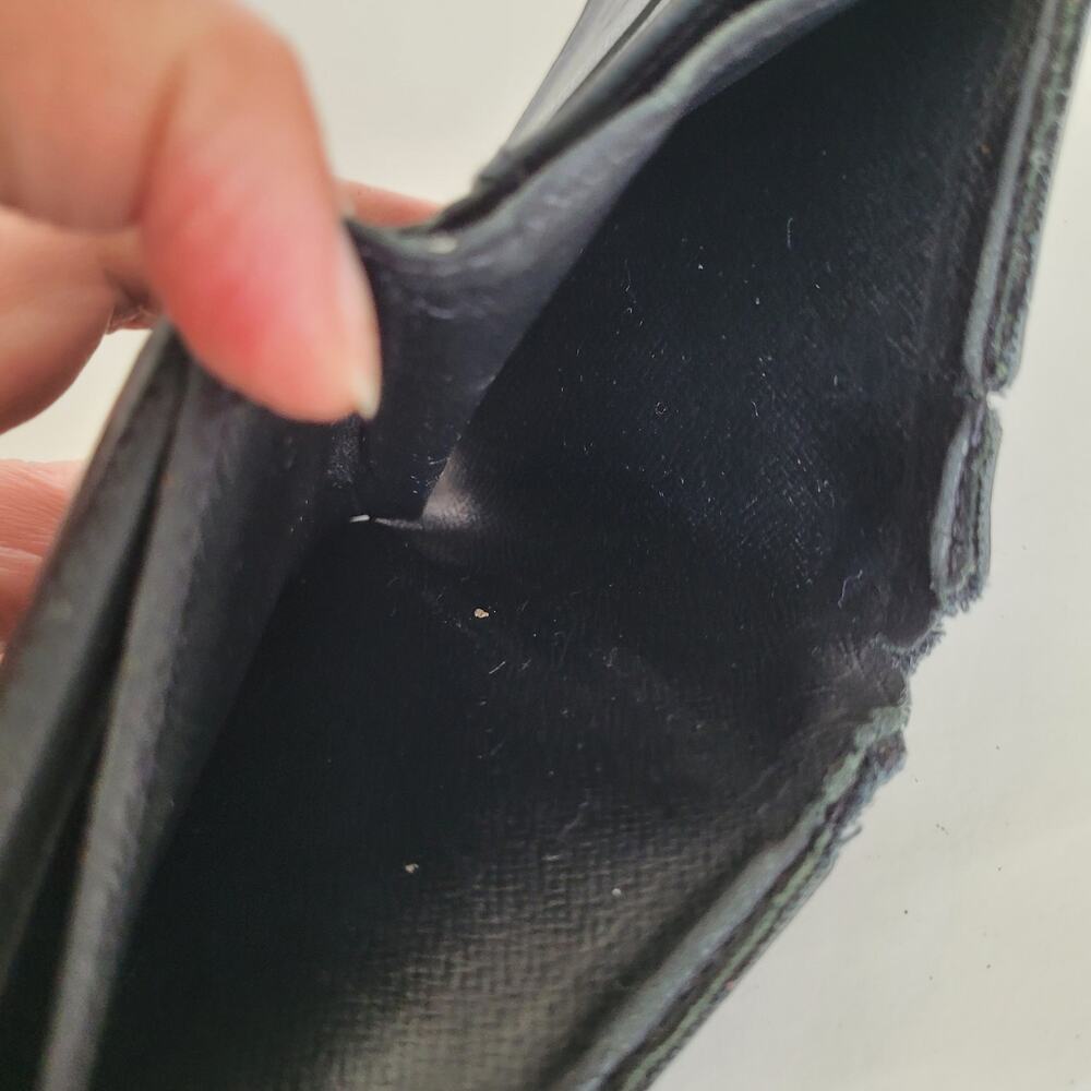 Vintage Louis Vuitton Damier Men's Authentic LV Graphite Bi-Fold Leather Wallet - Picture 7 of 13